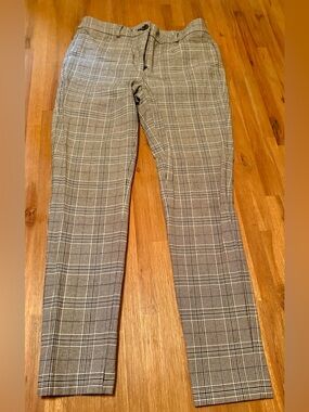 LOFT The Sutton Skinny Pants in Glen Plaid - Size 4